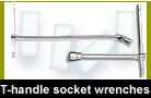 T-handle socket wrenches and T-handle swivelling wrenches 